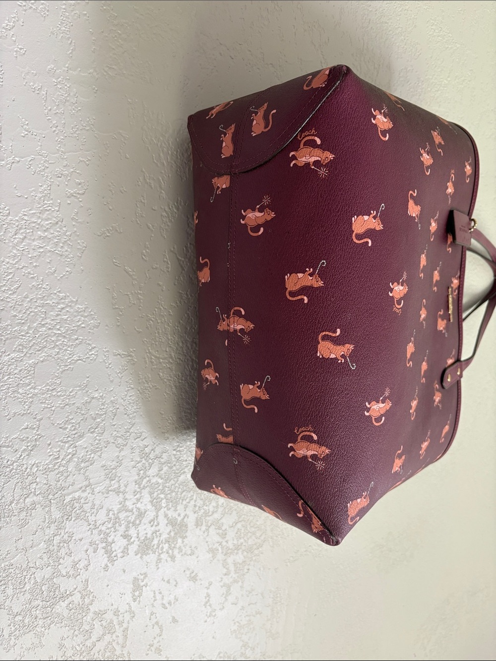Coach party cat print reversible city tote - Picture 6 of 9